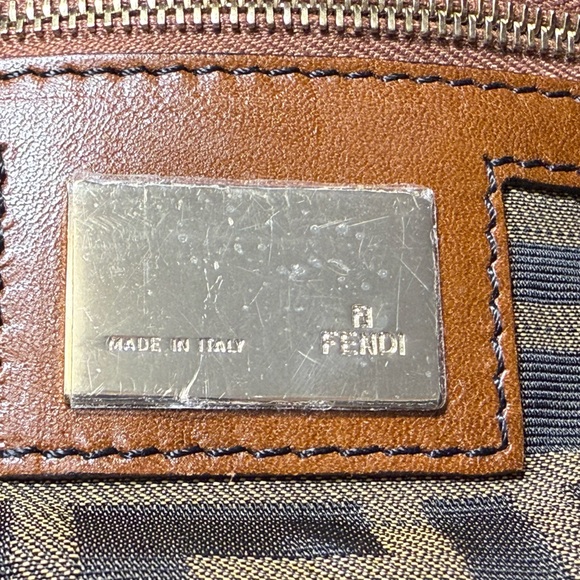 Fendi Bag | Fendi Multicolor Pequin Stripe Canvas Leather Chef Hobo - Picture 16 of 16